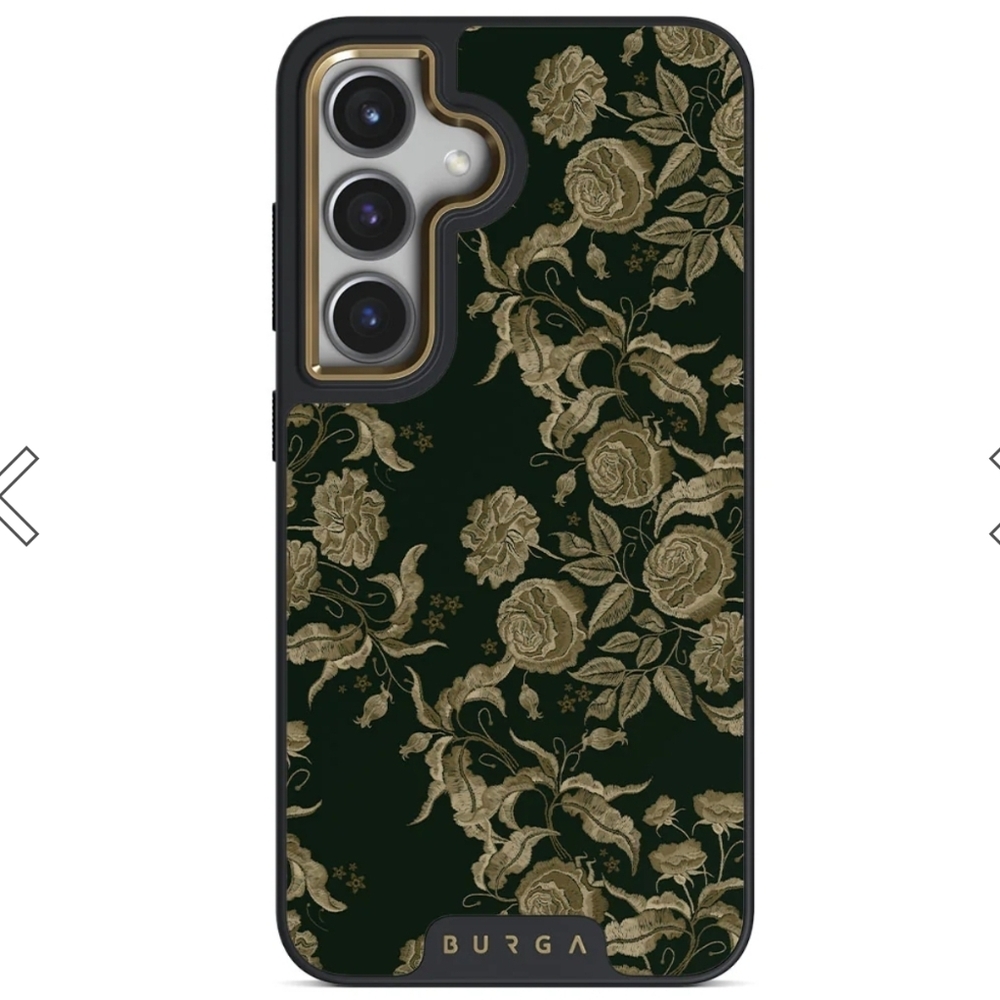 Samsung S24 Plus Burga Black Floral Phone Case